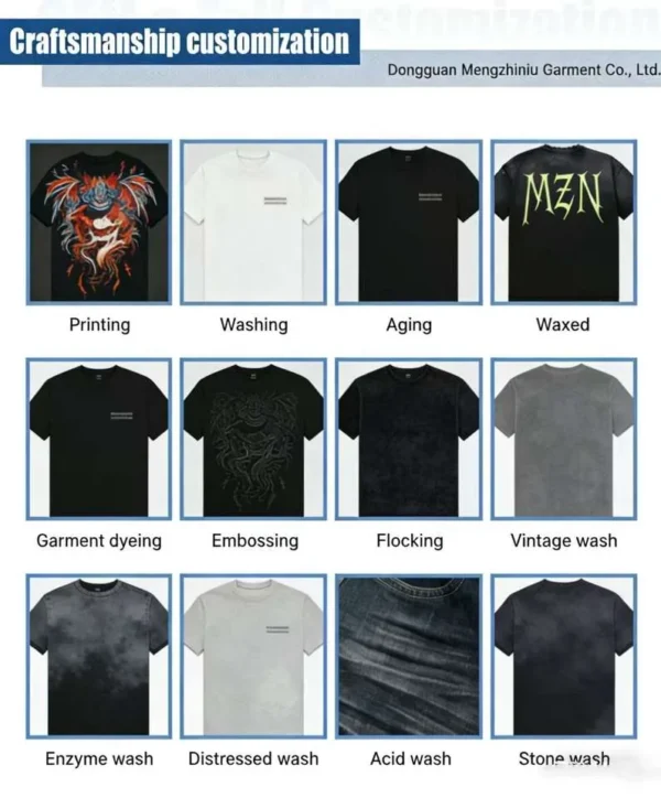 Designs Custom Men's Streetwear with Vintage Distressed Stone-washed Print T-shirts Made Designs Custom Men's Streetwear with Vintage Distressed Stone-washed Print T-shirts Made image 6
