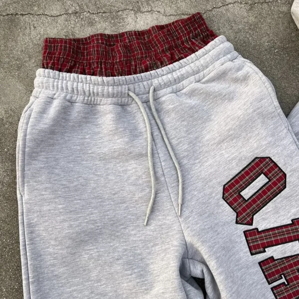 Wholesale Embroidered Jogger Sweatsuits Double Waisted Sweatpants and Hoodies Set Custom Oversized Wholesale Embroidered Jogger Sweatsuits Double Waisted Sweatpants and Hoodies Set Custom Oversized image 5