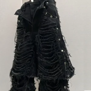 Factory's Custom Men's Gothic Jeans High Quality New Cotton Denim Plus image 1