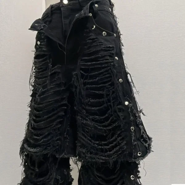 Factory's Custom Men's Gothic Jeans High Quality New Cotton Denim Plus Factory's Custom Men's Gothic Jeans High Quality New Cotton Denim Plus image 1