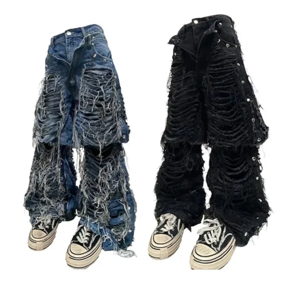 Factory's Custom Men's Gothic Jeans High Quality New Cotton Denim Plus Factory's Custom Men's Gothic Jeans High Quality New Cotton Denim Plus image 4