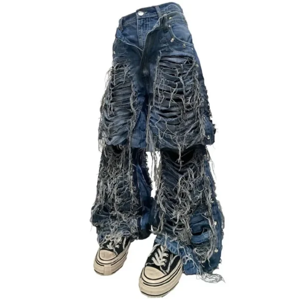 Factory's Custom Men's Gothic Jeans High Quality New Cotton Denim Plus Factory's Custom Men's Gothic Jeans High Quality New Cotton Denim Plus image 5