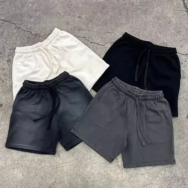 YITE New Vintage Sun Faded Acid Wash Blank Football Shorts De Hombre YITE New Vintage Sun Faded Acid Wash Blank Football Shorts De Hombre image 3