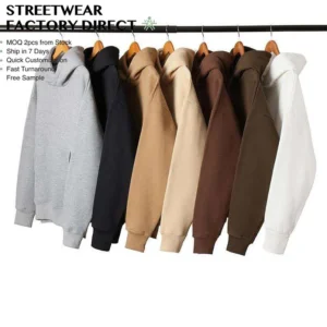 Free Sample Custom Design 500gsm Heavy Oversized Hoodie Hip Hop Blank Men image 1