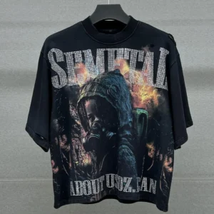 Wholesale Graphic Distressed Acid Wash Boxy T Shirts for Men Luxury Printed Wholesale Graphic Distressed Acid Wash Boxy T Shirts for Men Luxury Printed image 1
