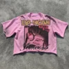Heavyweight Cotton Boxy Cropped T-Shirts Custom Graphic Rhinestone Oversized Shirt Vintage Distressed Heavyweight Cotton Boxy Cropped T-Shirts Custom Graphic Rhinestone Oversized Shirt Vintage Distressed image 1