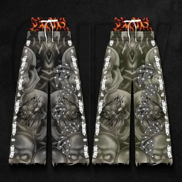 Wide Leg Acid Wash Pants | StitchQuote image 06 Wide Leg Acid Wash Pants product image 6