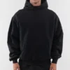 High Quality Heavy Weight Cotton Gsm Hoddie Men logo Heavyweight Oversized Blank image 3