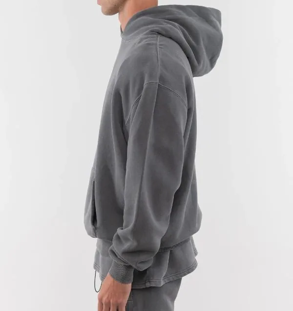 High Quality Heavy Weight Cotton Gsm Hoddie Men logo Heavyweight Oversized Blank image 5