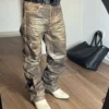 High Quality Vintage Fashion Custom OEM ODM Stonewashed Denim Straight Tube High Quality Vintage Fashion Custom OEM ODM Stonewashed Denim Straight Tube image 1
