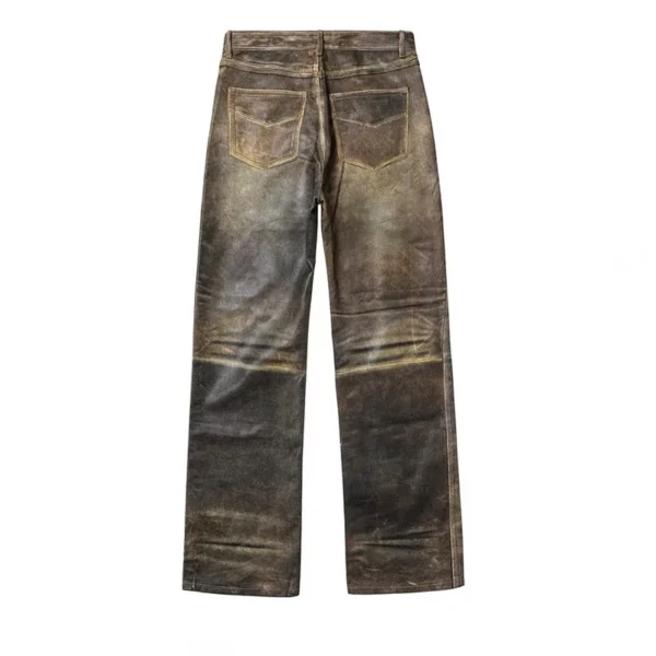 High Quality Vintage Fashion Custom OEM ODM Stonewashed Denim Straight Tube High Quality Vintage Fashion Custom OEM ODM Stonewashed Denim Straight Tube image 6