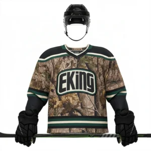 Custom Hockey Jerseys Logo Embroidery Train Sublimation Camouflage Retro Hockey Jersey Custom Hockey Jerseys Logo Embroidery Train Sublimation Camouflage Retro Hockey Jersey image 1
