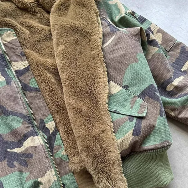 In Stock Ready to Ship Streetwear ODM Blank Vintage Washed Reversible Camo In Stock Ready to Ship Streetwear ODM Blank Vintage Washed Reversible Camo image 6