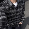 In Stock Ready to Ship Streetwear Wholesale ODM Vintage Oversized Plaid Heavy-Duty In Stock Ready to Ship Streetwear Wholesale ODM Vintage Oversized Plaid Heavy-Duty image 1