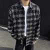 In Stock Ready to Ship Streetwear Wholesale ODM Vintage Oversized Plaid Heavy-Duty In Stock Ready to Ship Streetwear Wholesale ODM Vintage Oversized Plaid Heavy-Duty image 2