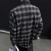 In Stock Ready to Ship Streetwear Wholesale ODM Vintage Oversized Plaid Heavy-Duty In Stock Ready to Ship Streetwear Wholesale ODM Vintage Oversized Plaid Heavy-Duty image 3