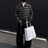 In Stock Ready to Ship Streetwear Wholesale ODM Vintage Oversized Plaid Heavy-Duty In Stock Ready to Ship Streetwear Wholesale ODM Vintage Oversized Plaid Heavy-Duty image 5