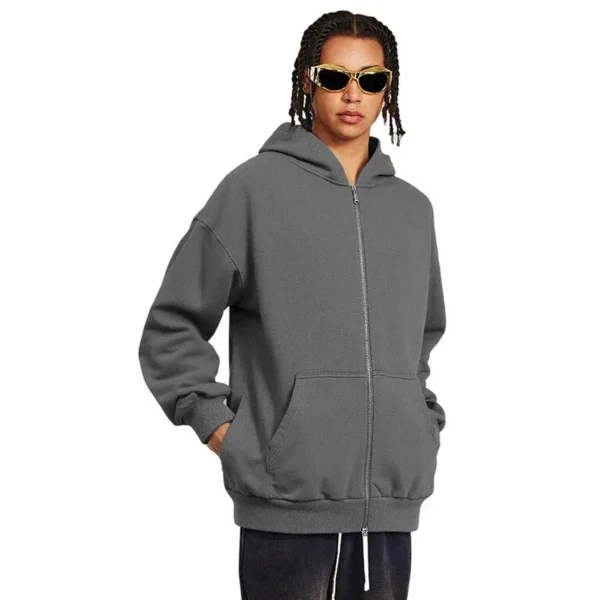 In Stock Streetwear Wholesale ODM Blank 320gsm Pigment Dyed Vintage Washed Retro image 2