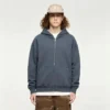 In Stock Streetwear Wholesale ODM Blank 320gsm Pigment Dyed Vintage Washed Retro image 6