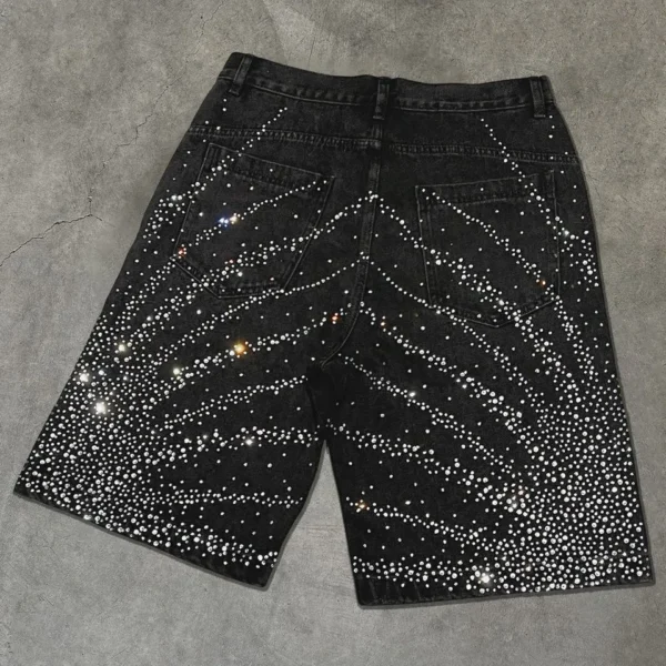 Loose Denim Shorts image 02 | StitchQuote Loose Denim Shorts product image for private label denim manufacturing, view 2