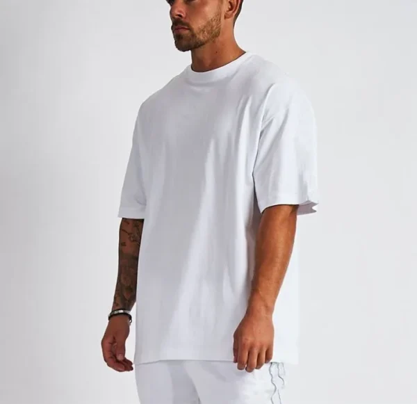 Manufacturer 100%cotton T-shirts Heavyweight t Shirt 240 Gsm Oversized Cotton Unisex Mens Manufacturer 100%cotton T-shirts Heavyweight t Shirt 240 Gsm Oversized Cotton Unisex Mens image 2