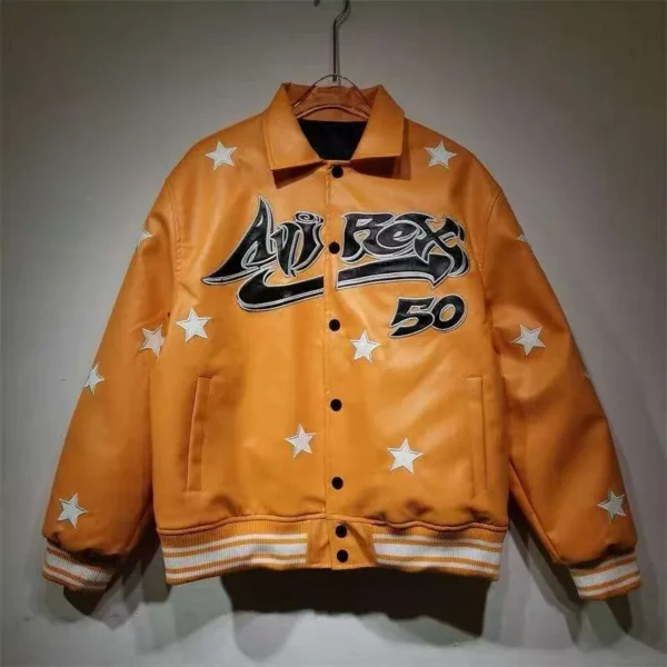 Leather Varsity Jacket product image for private label streetwear manufacturing