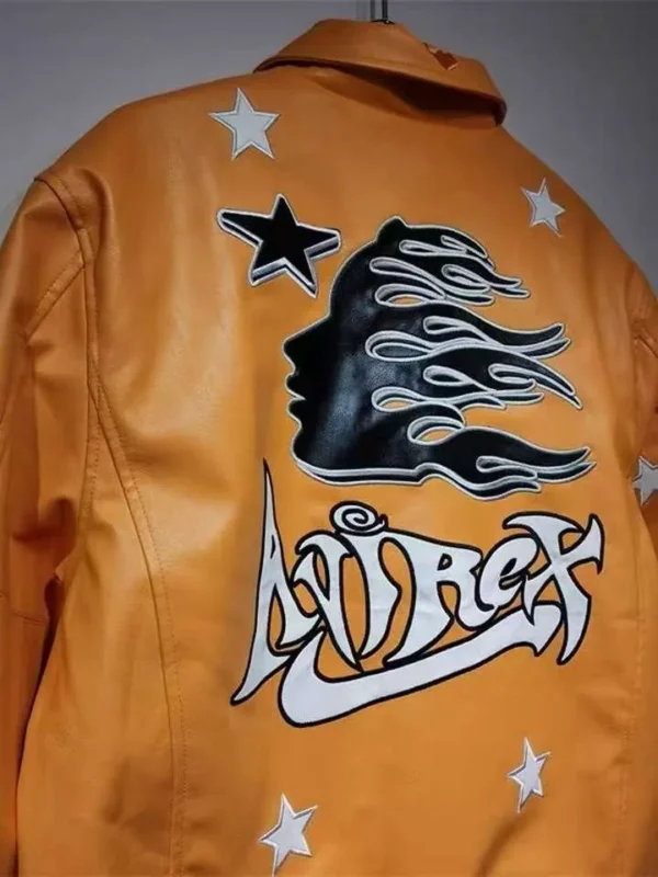 Leather Varsity Jacket product image for private label streetwear manufacturing, view 2