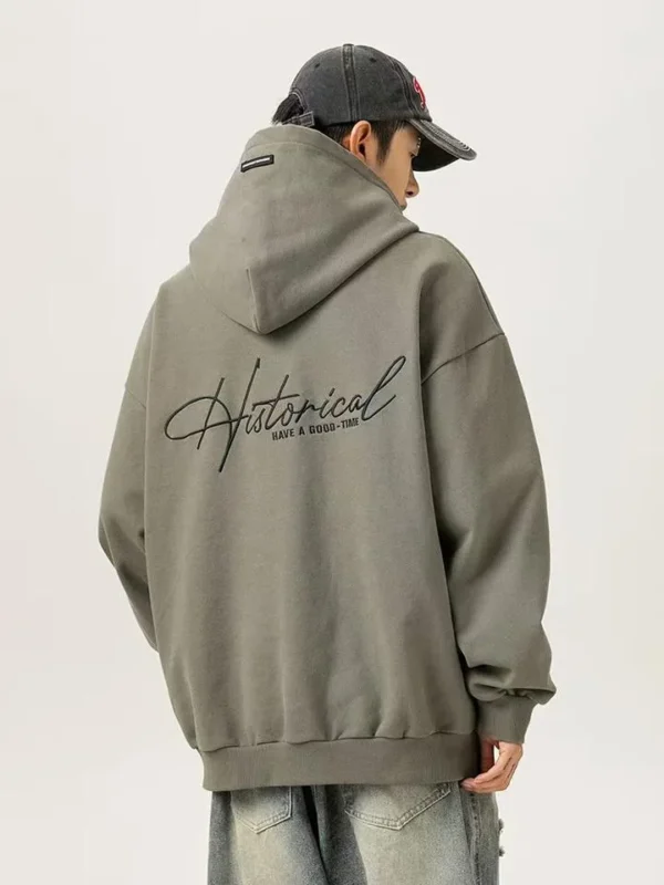 Vintage Embroidered Pullover Hoodie | StitchQuote image 03 Vintage Embroidered Pullover Hoodie product image 3