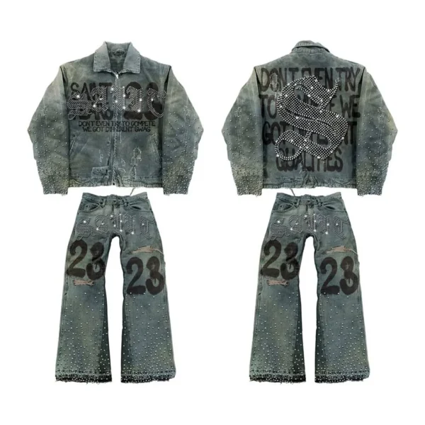 Distressed Denim Jacket | StitchQuote image 03 Distressed Denim Jacket product image 3