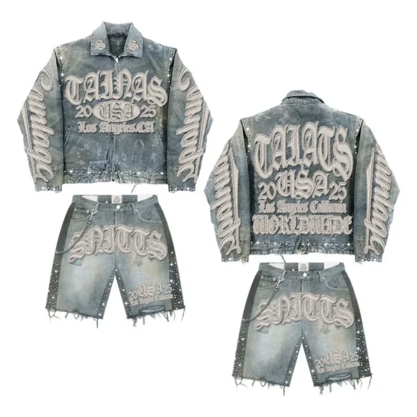 Patchwork Jean Jacket Set product image 1