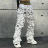 Designer Men's Jeans High Quality Vintage Handlebar Effect Tailored Wide Leg image 3