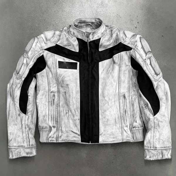 Stand Collar Motorcycle Jacket product image for private label apparel manufacturing