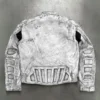 Stand Collar Motorcycle Jacket product image for private label apparel manufacturing, view 2