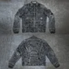 Stand Collar Motorcycle Jacket product image for private label apparel manufacturing, view 4