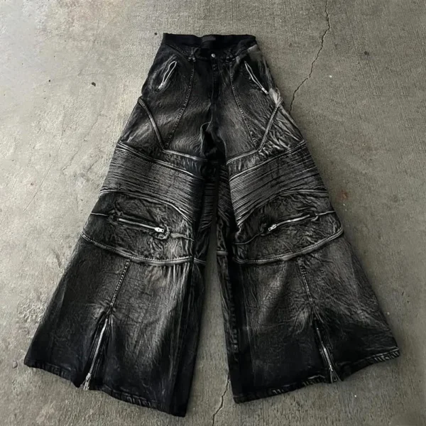 Rhinestone Wide Leg Pants product image for private label streetwear manufacturing