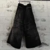 Rhinestone Wide Leg Pants product image for private label streetwear manufacturing, view 4