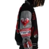 College Varsity Jacket product image for private label streetwear manufacturing, view 5