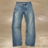 OEM Factory Custom High Quality Men's Wax Denim Jeans 100% Cotton image 4