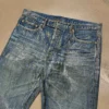 OEM Factory Custom High Quality Men's Wax Denim Jeans 100% Cotton image 5