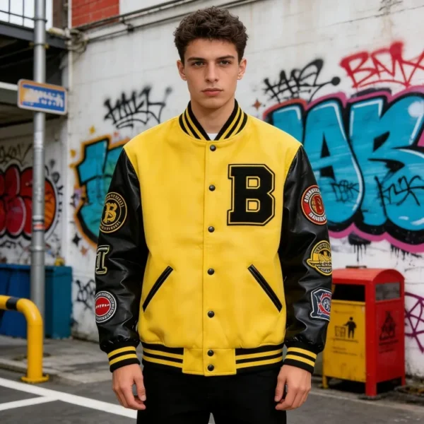 OEM High Quality Baseball Varsity Jacket product image for private label streetwear manufacturing