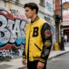 OEM High Quality Baseball Varsity Jacket product image for private label streetwear manufacturing, view 2