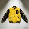 OEM High Quality Baseball Varsity Jacket product image for private label streetwear manufacturing, view 4