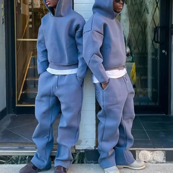 Oversized Hoodie and Sweatpants Set image 03 | StitchQuote Oversized Hoodie and Sweatpants Set product image for private label streetwear manufacturing, view 3