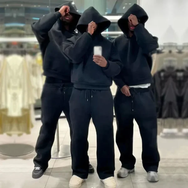 Oversized Hoodie and Sweatpants Set image 04 | StitchQuote Oversized Hoodie and Sweatpants Set product image for private label streetwear manufacturing, view 4