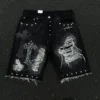 Acid Wash Distressed Jeans product image for private label denim manufacturing, view 3