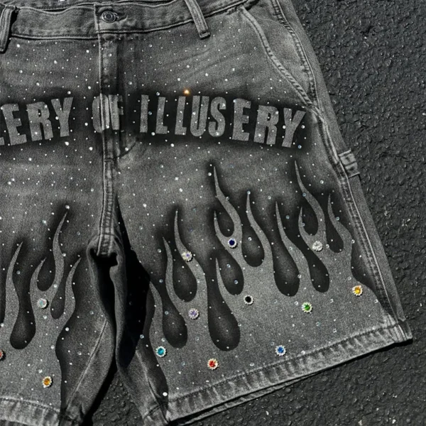 Acid Wash Distressed Jeans product image for private label denim manufacturing, view 4