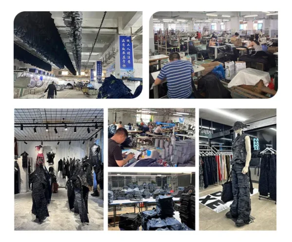 Acid Wash Distressed Jeans product image for private label denim manufacturing, view 6