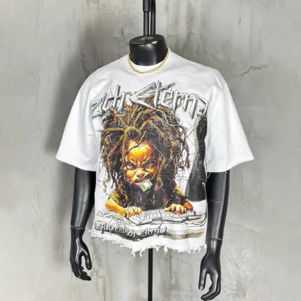 Custom Streetwear Graphic Oversized T-shirt Custom Vintage Cotton Acid Wash Boxy Graphics Custom Streetwear Graphic Oversized T-shirt Custom Vintage Cotton Acid Wash Boxy Graphics image 3