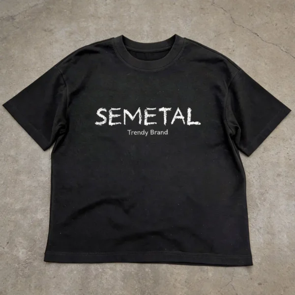 Heavyweight Drop Shoulder Cotton T-Shirt sample for premium basics and casualwear manufacturing