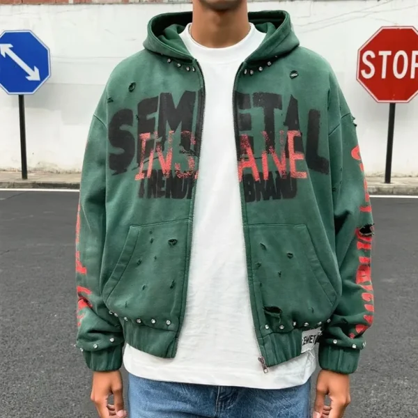 Cropped Graphic Hoodie image 03 | StitchQuote Cropped Graphic Hoodie product image for private label streetwear manufacturing, view 3